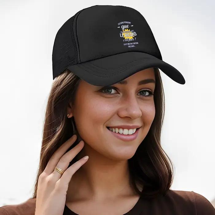 Ricard Joke Humorous - Casquette de baseball en maille inspirée avec texte français