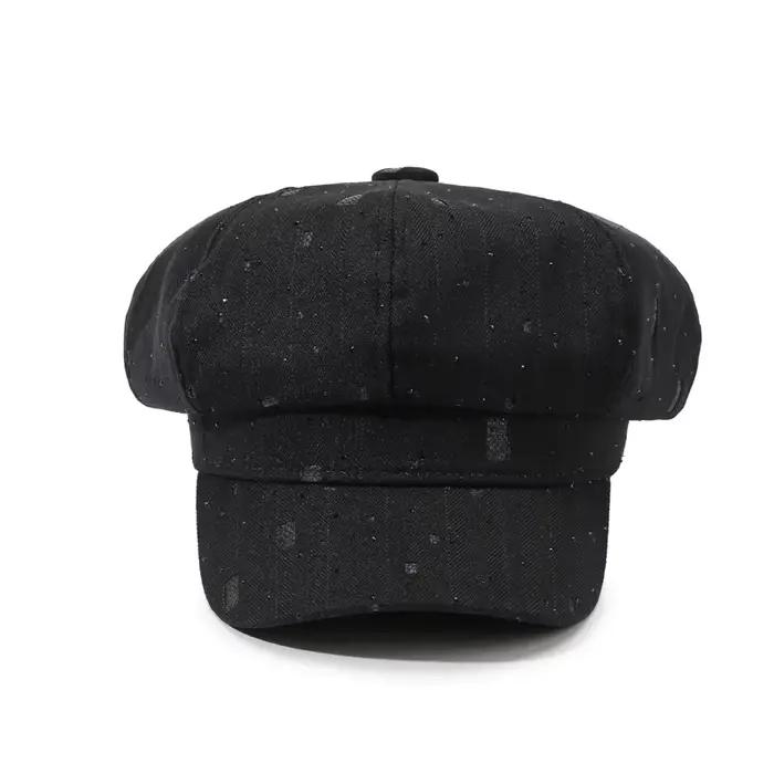 Béret octogonal pour femme pour le printemps et l'automne