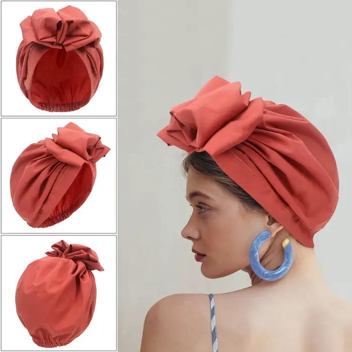 Chapeau rond monochrome pour femme
