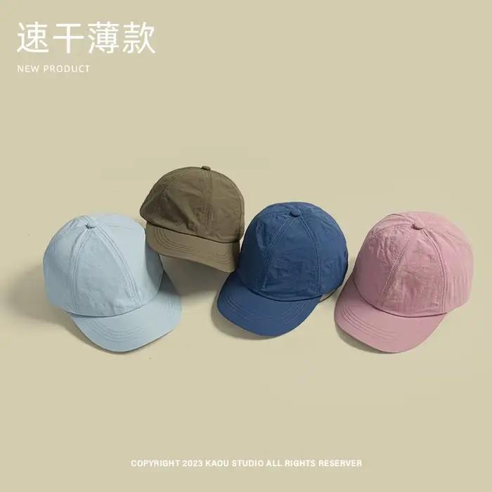 Casquette à séchage rapide coton polyester réglable pour plein air et sports quatre saisons décontracté homme femme