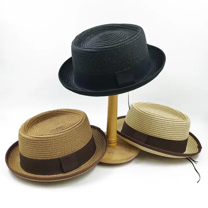 Petit chapeau haut-de-forme bouclé pour hommes et femmes