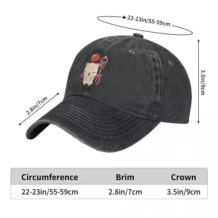 Moogle Kupo casquette de Baseball hommes Cowboy chapeaux femmes visière Protection Snapback Final Fantasy Cid jeu casquettes