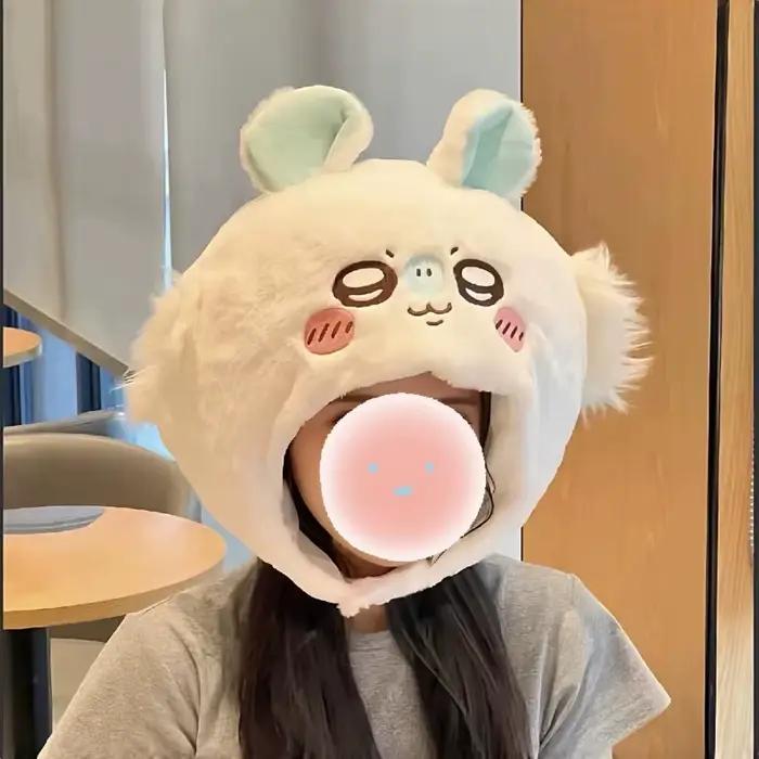 Chapeau en peluche Chiikawa de dessin animé mignon