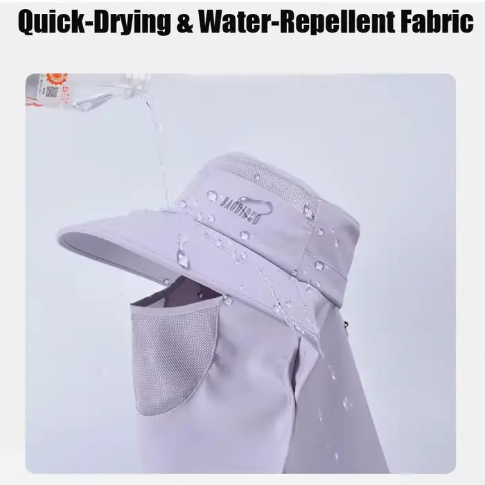 Casquette solaire avec couvre-cou et visage amovibles