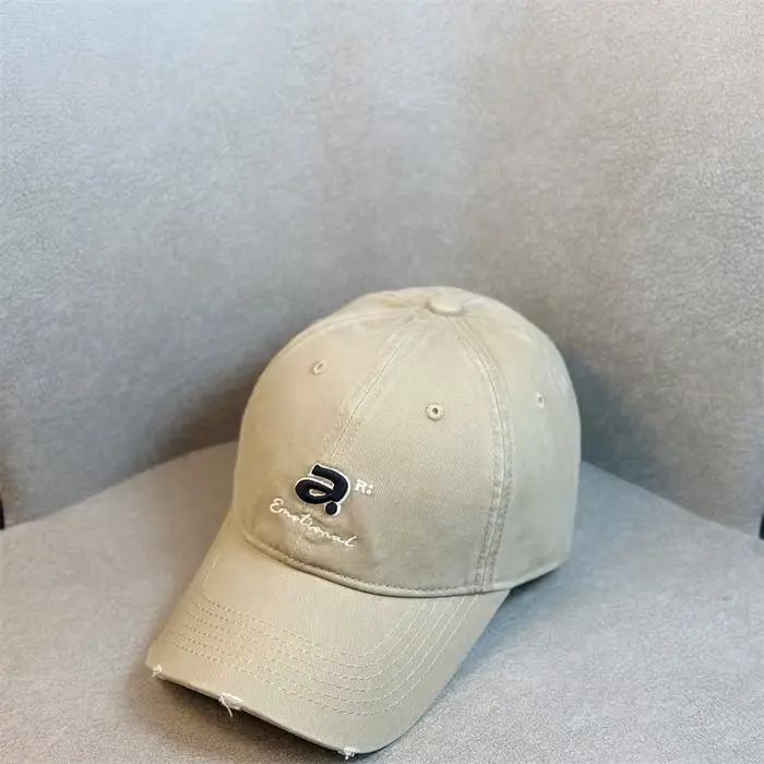 Chapeau de baseball Puloru en coton brodé lettre A élégant pour homme et femme style sport occasions décontractées voyage hip hop camionneur