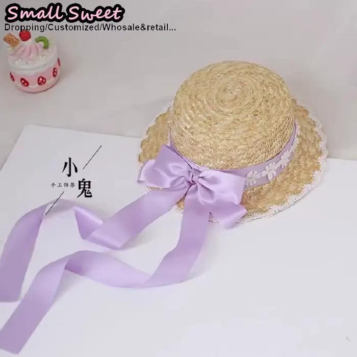 Chapeau de paille Lolita style petite boutique de bonbons