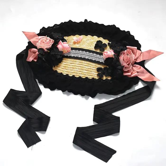 Chapeau de soleil victorien Vintage de Style Lolita français
