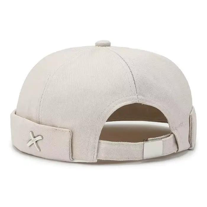 Nouveau Chapeau Printemps X Logo Melon Skin Unisexe en Fibre de Polyester