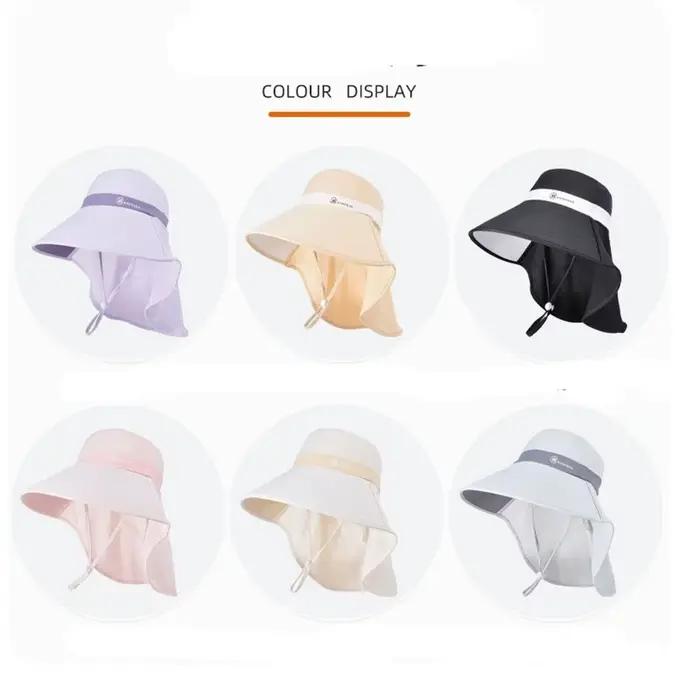 Chapeau pare-soleil anti-UV avec protection du cou et large bord