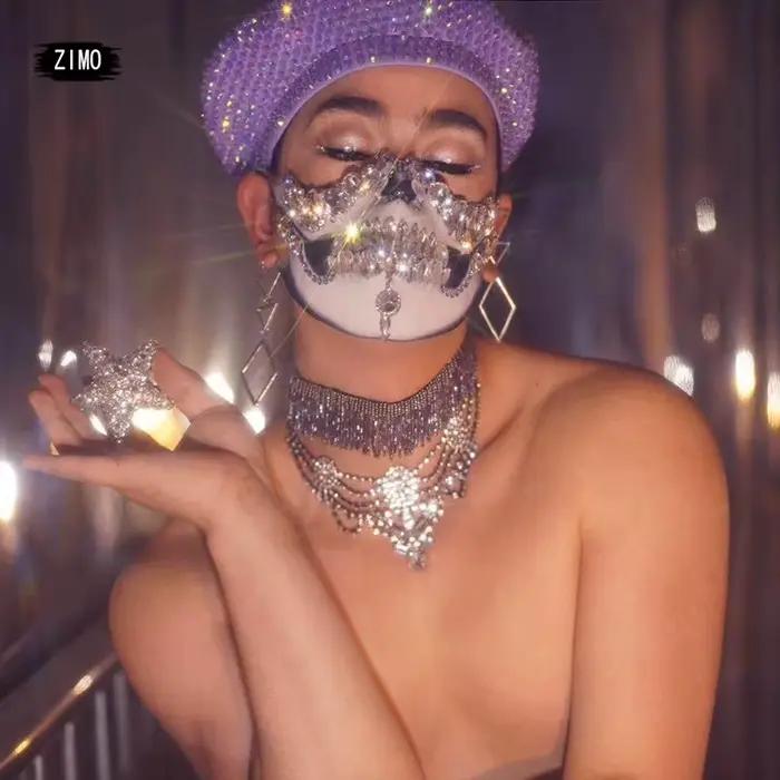 Béret à strass pour femmes
