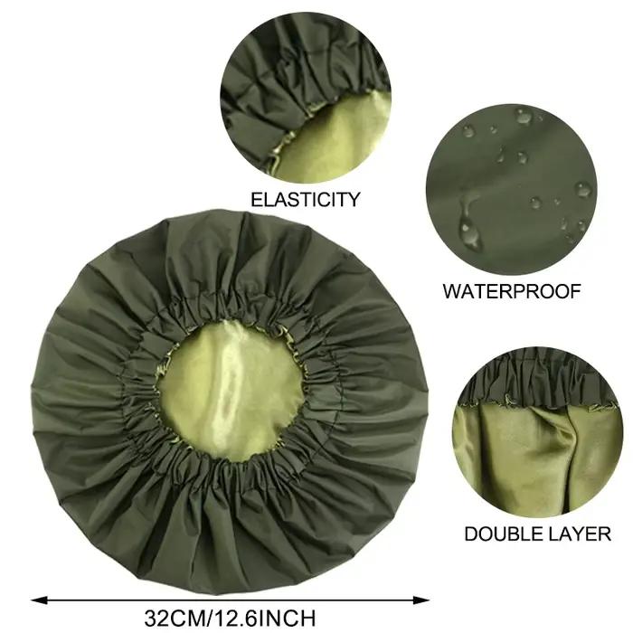 Bonnets de douche double couche de couleur unie