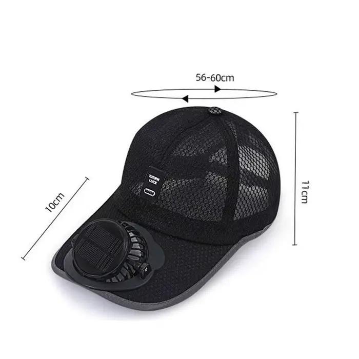 Casquettes de baseball à énergie solaire rechargeables pour adultes – Protection