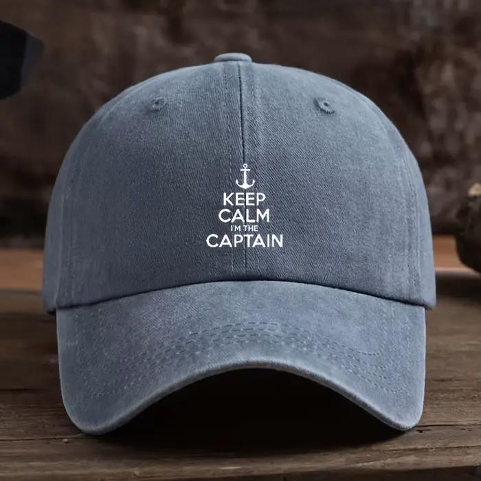 Casquette de baseball amusante avec impression « Keep I'M The Captain » - Réglable