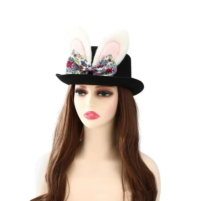 Accessoire Chapeau de Pâques noir pour déguisement