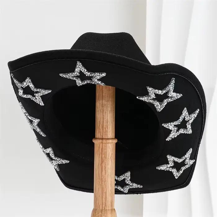 Chapeau de Cowgirl à large bord pour femmes et hommes