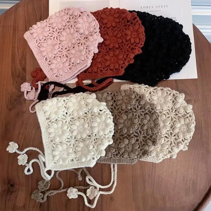 Chapeau tricoté respirant fait à la main pour enfants