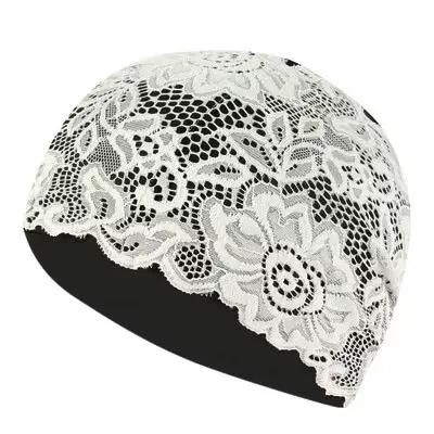 Bonnet de bain en dentelle pour femme