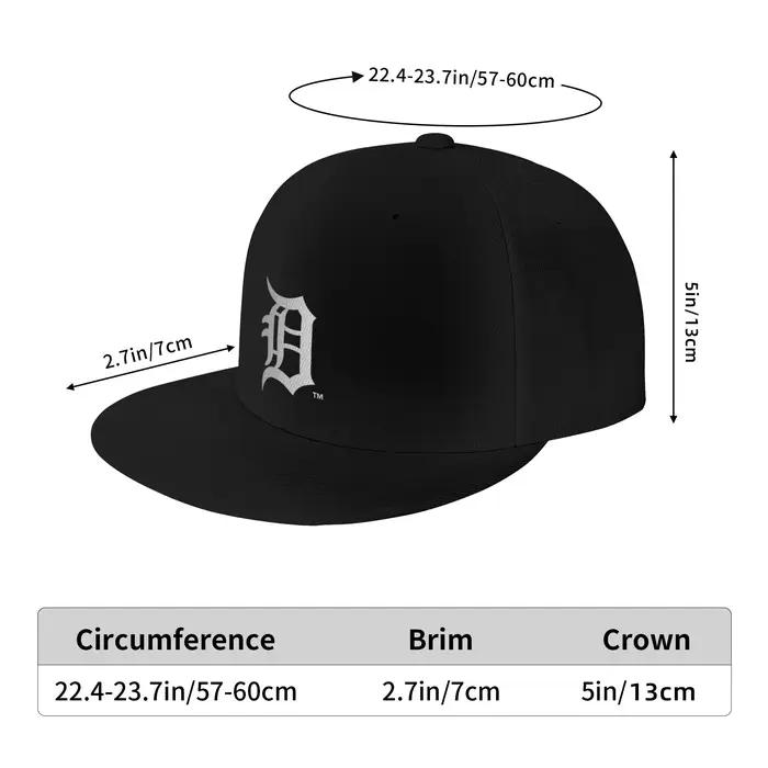 Casquette de soleil en jean à visière plate avec logo des Detroit Tigers