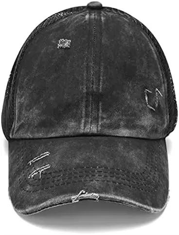 Chapeau croisé délavé, casquette de Baseball en détresse