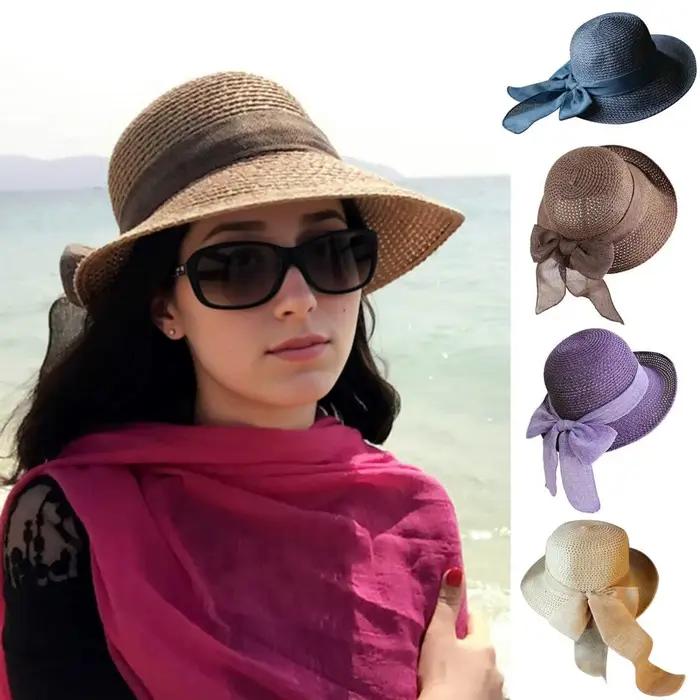 Chapeau de paille d'été pour femmes