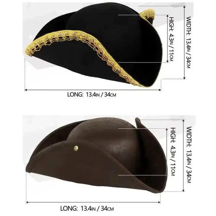 Chapeau de pirate pour femmes et hommes