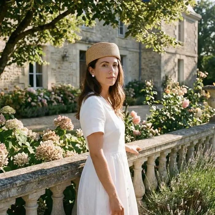 Chapeau de paille vintage élégant
