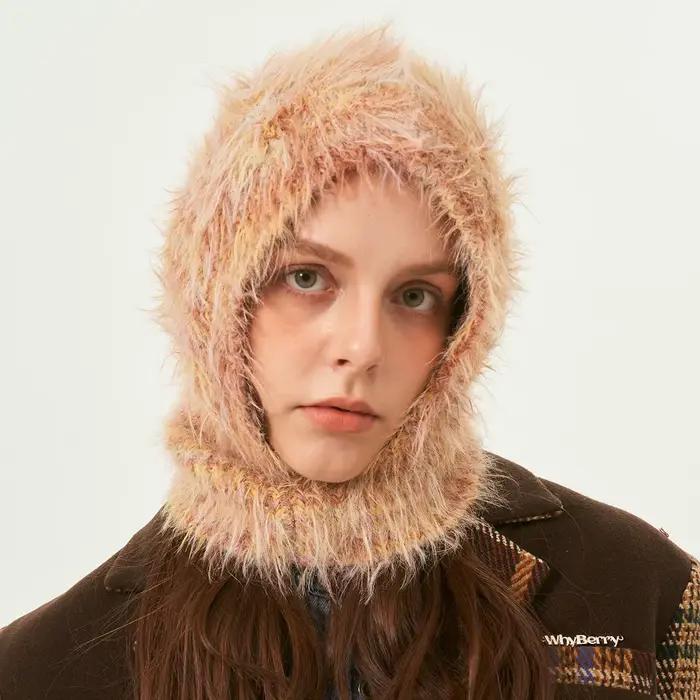 Cagoule en laine arc-en-ciel pour hommes et femmes