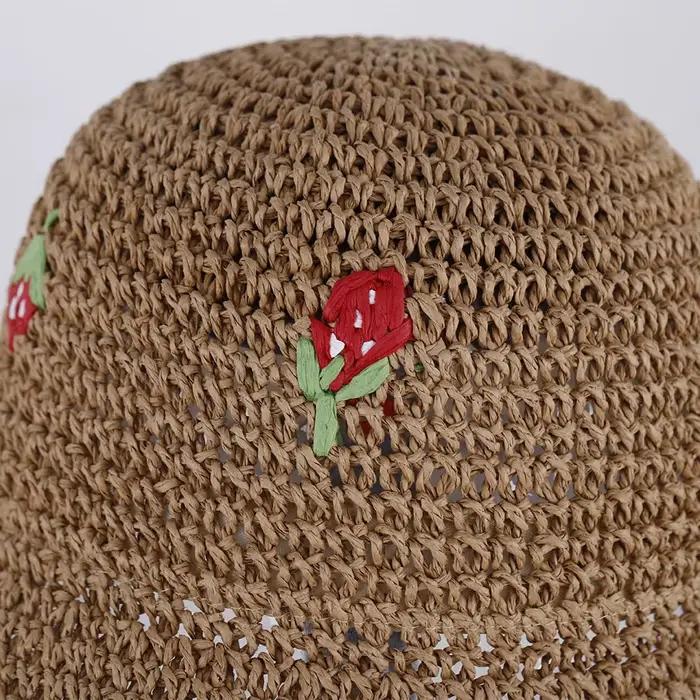 Chapeau de paille fraise pour femmes