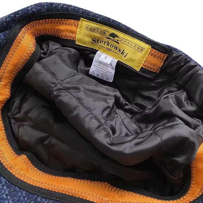 Casquette de journal épaisse bleu marine pour hommes