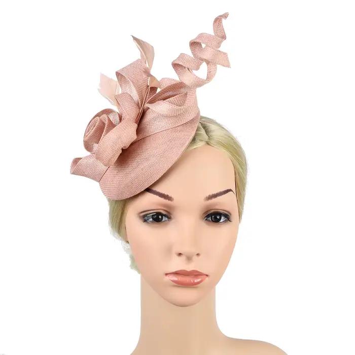 Sinamay-Chapeau Fascinateur à Fleurs pour Femme