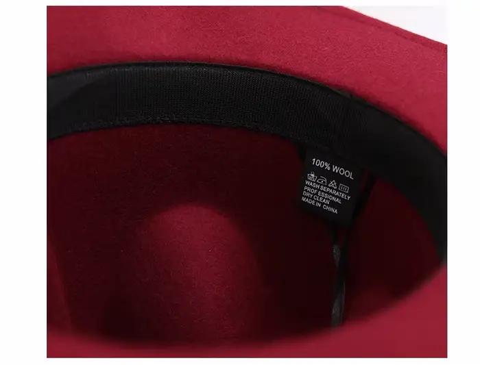 Chapeau Fedora en Laine Australienne Élégant Pour Femmes Occasions Spéciales Hiver Hors De Portée