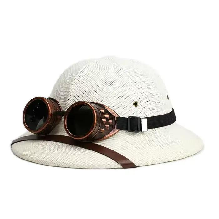 Casque d'été chapeau de paille en plein air hommes et femmes voyage