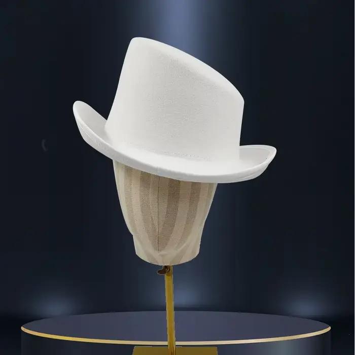 Chapeau Fedora élégant pour hommes avec bord coudé – Casquette présidentielle tendance