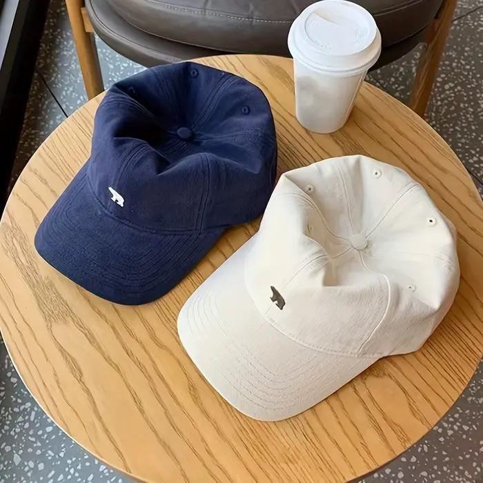 Casquette de baseball brodée Mn Bear pour hommes et femmes