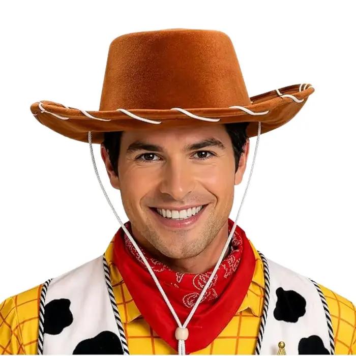 Chapeau en feutre Fantasia Woody Jessie pour cosplay