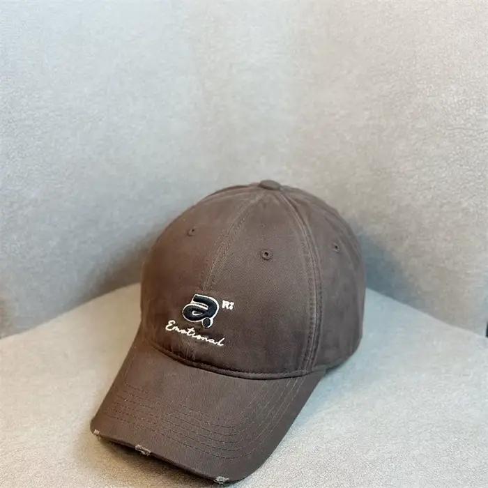 Chapeau de baseball Puloru en coton brodé lettre A élégant pour homme et femme style sport occasions décontractées voyage hip hop camionneur