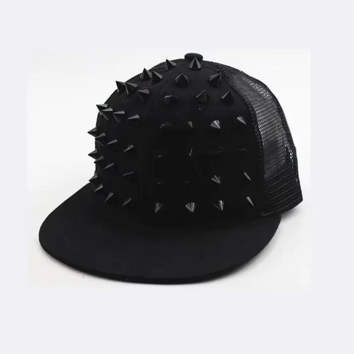 Hommes et femmes Rivet chapeau plat Punk Rock Hip Hop goujon casquettes de Baseball Y2K casquette snapback en plein air