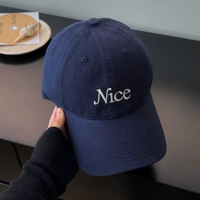 Casquette de baseball pour femme en coton doux