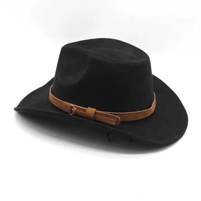 Chapeau de cow-girl en feutre pour femmes et hommes