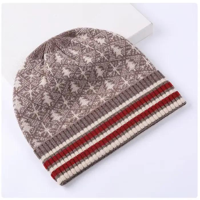 Bonnet en tricot de laine pour homme