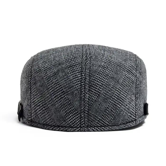 Chapeau de style artiste élégant et polyvalent pour hommes : béret automne/hiver