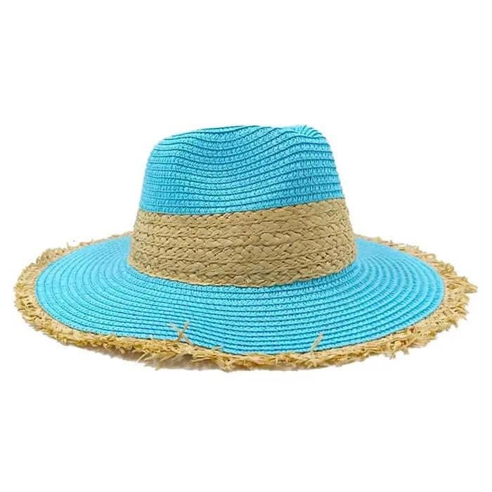 Chapeau de paille avec logo M pour hommes et femmes