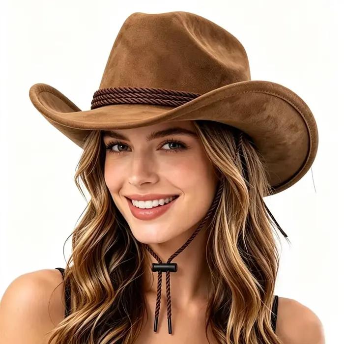 Chapeau de cowboy western à large bord vintage