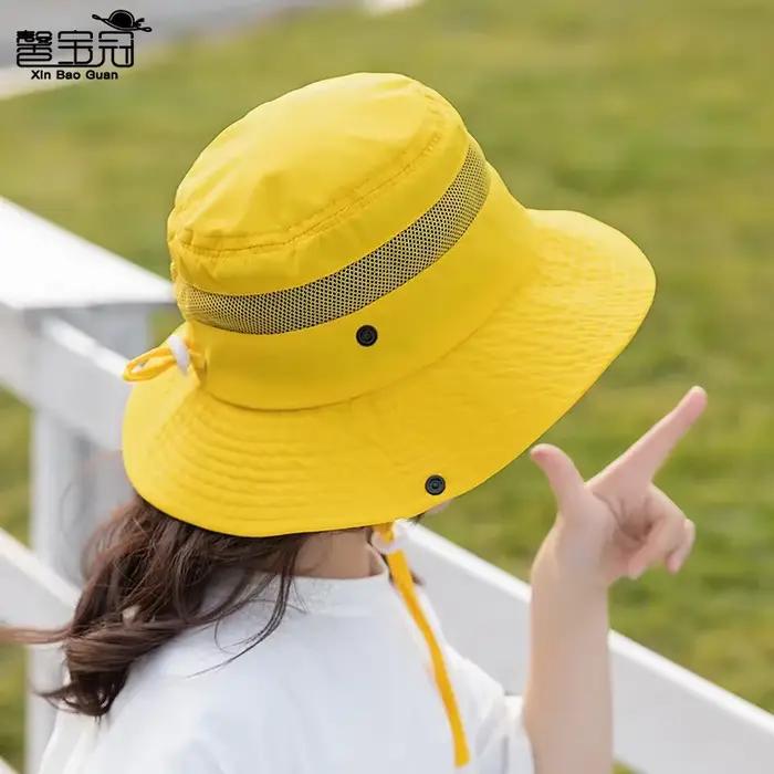 Filles garçons casquette enfant 2-6 ans chapeaux de soleil enfants seau casquettes en plein air plage randonnée