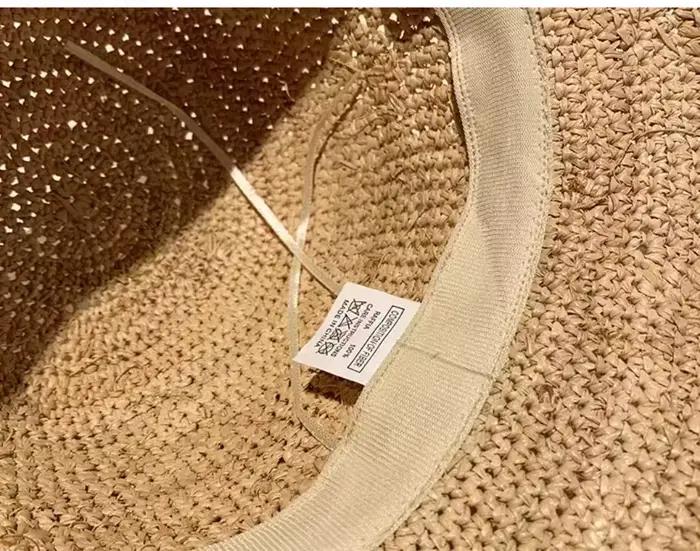 Chapeau de paille en raphia de haute qualité pour femmes