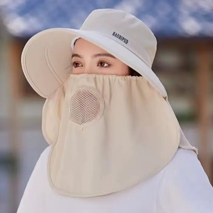 Casquette Visière Large Anti-UV Légère et Respirante pour la Récueil du Thé