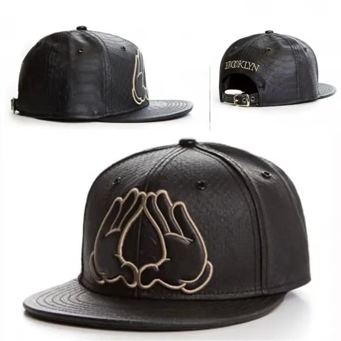 Casquette en cuir de marque Fashio pour hommes et femmes