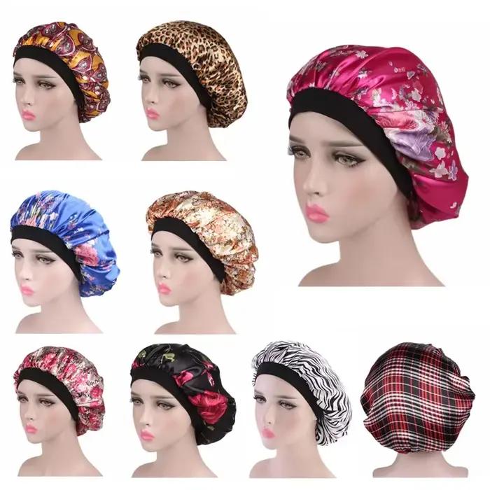 Bonnet en satin pour dormir
