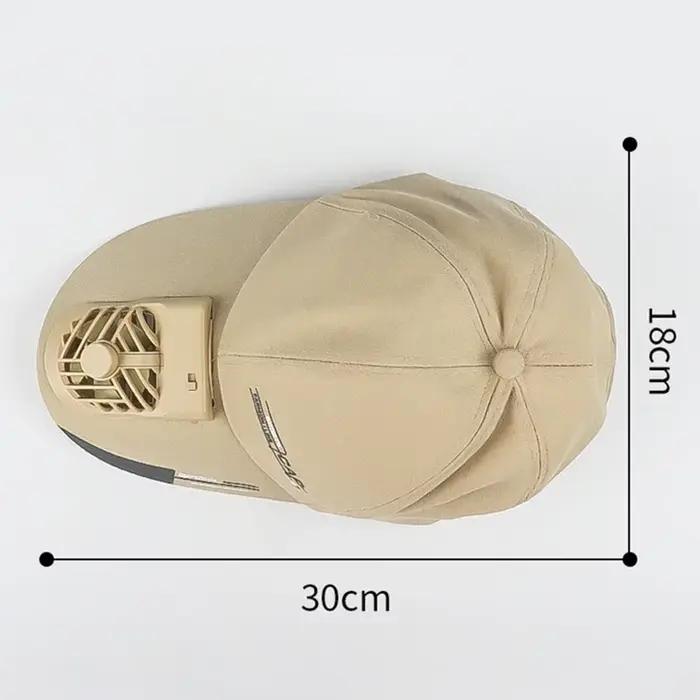 Casquette avec ventilateur été USB charge