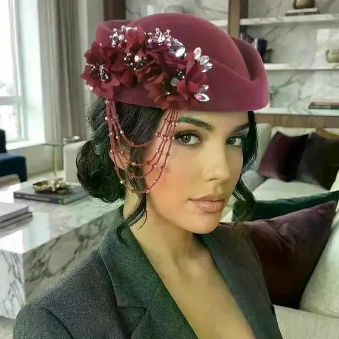 Chapeau rétro britannique pour femme